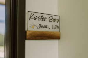 Kirsten Bury LISW Nameplate