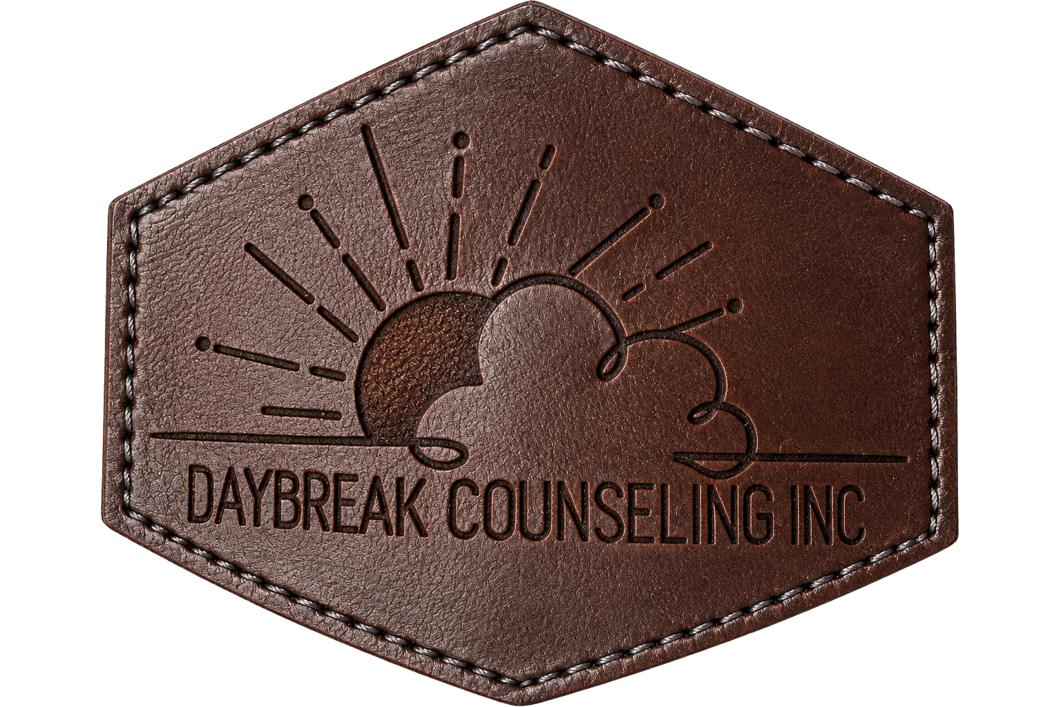Brown Daybreak leather patch