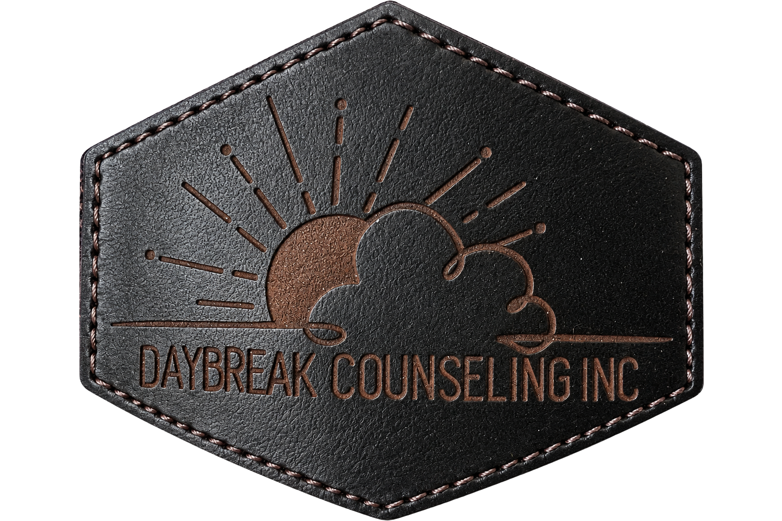 Black Daybreak leather patch